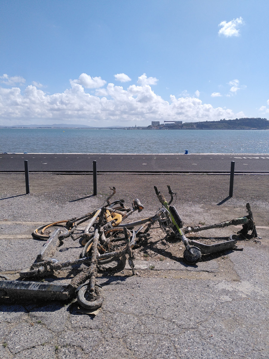 first encounter with the scooter